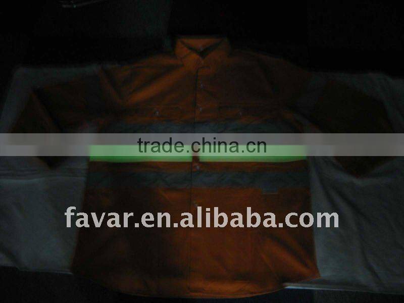 mens cotton orange uniform Shirt