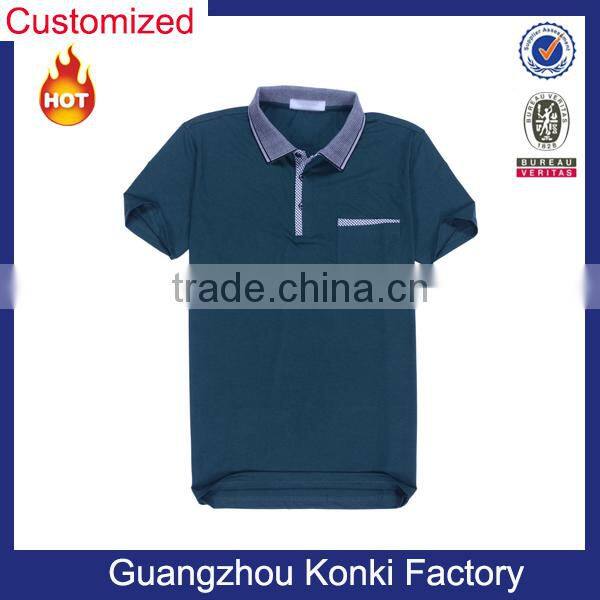 custom made embroidered logo high quality polo shirt
