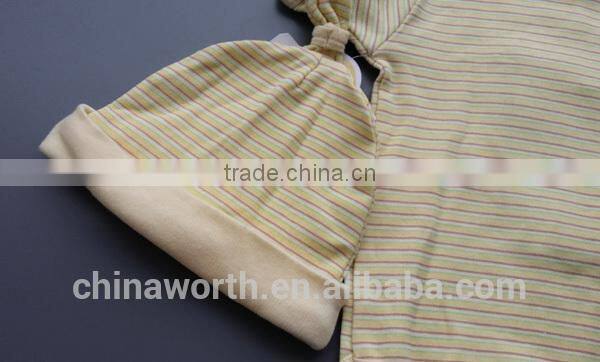 wholesale 2015 striped cotton baby romper baby short sleeve romper