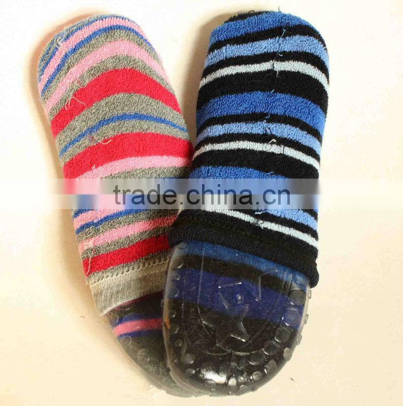 Adult man rubber sole shoe socks