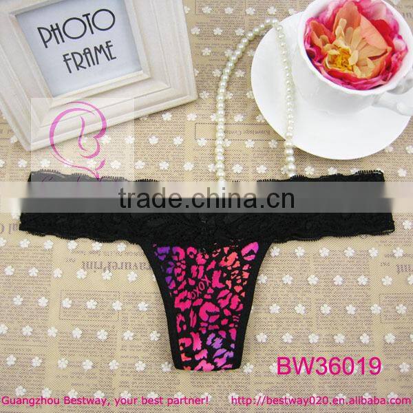 Super fashion thongs fancy leopard printed thongs