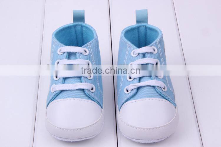 2014 new baby product boys brown cotton baby canvas shoe newborn shoes for boys prewalking