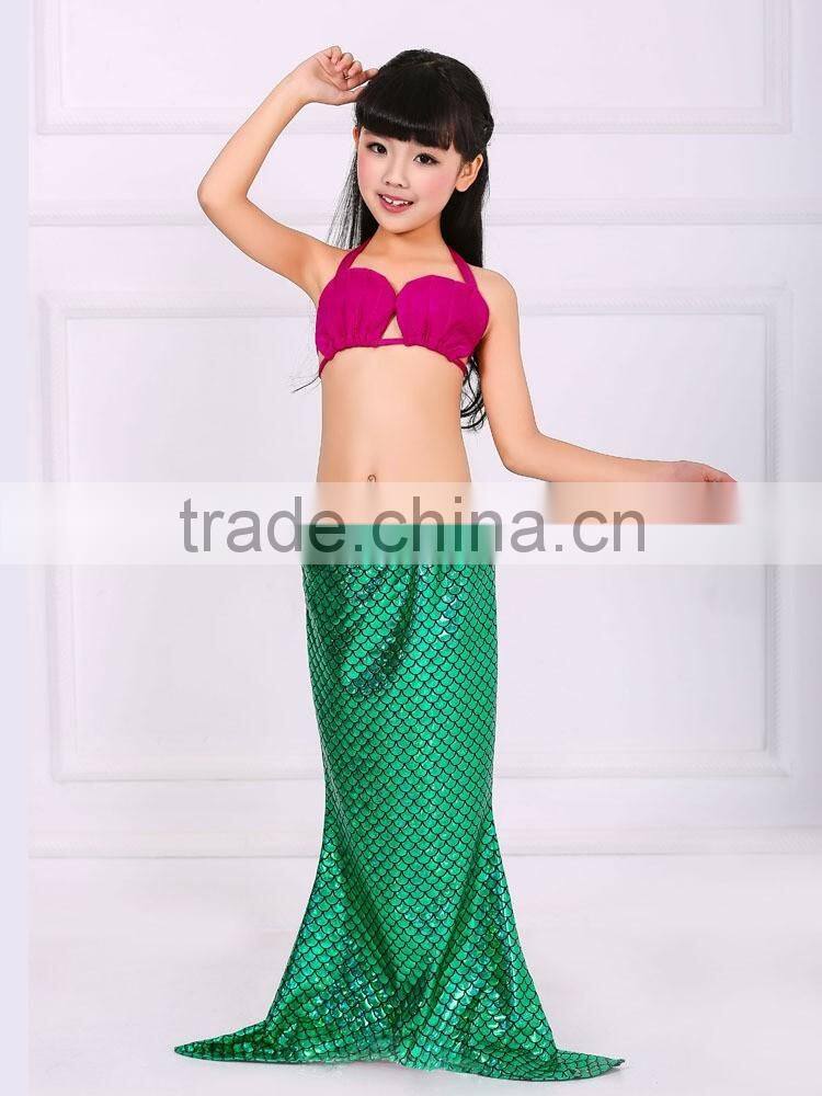 Baby girl fins mermaid romper jumpsuit kid mermaid swimming bathing suit