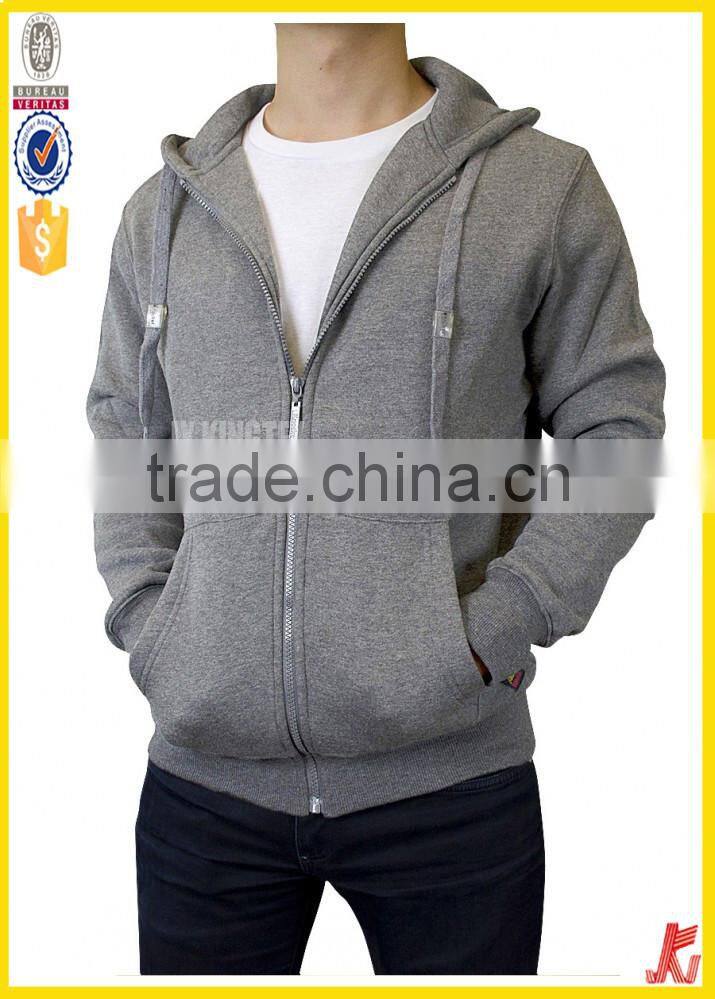 wholesale promotion men's zipper-up hoody