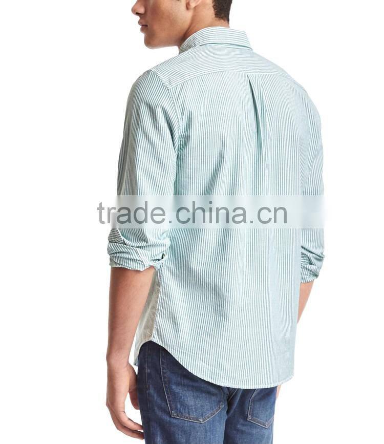 100% cotton bengal stripe standard man slim fit business shirt