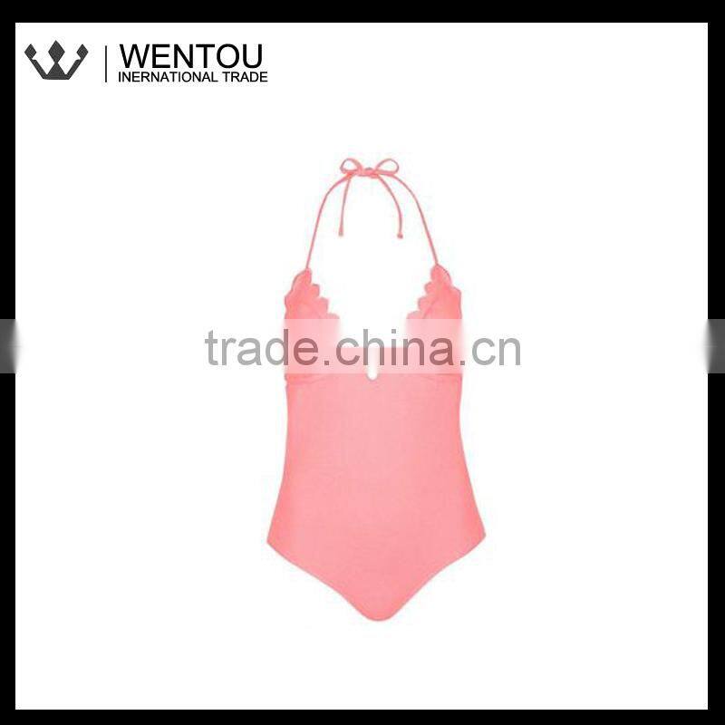 Sexy Scalloped One Piece Bikini