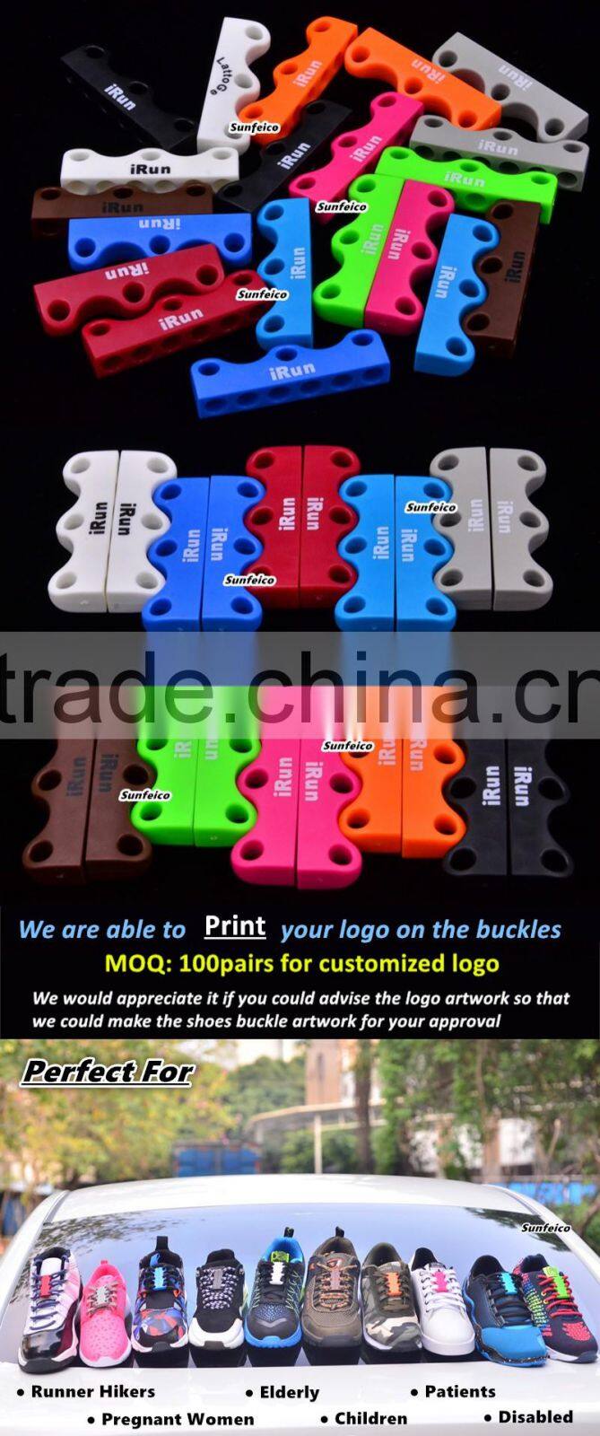 Fastest Magnetic Closing Strong Will Yeezy Sneaker Lace Buckles Never Tie Shoelace Closures - Manufacturer Production - black