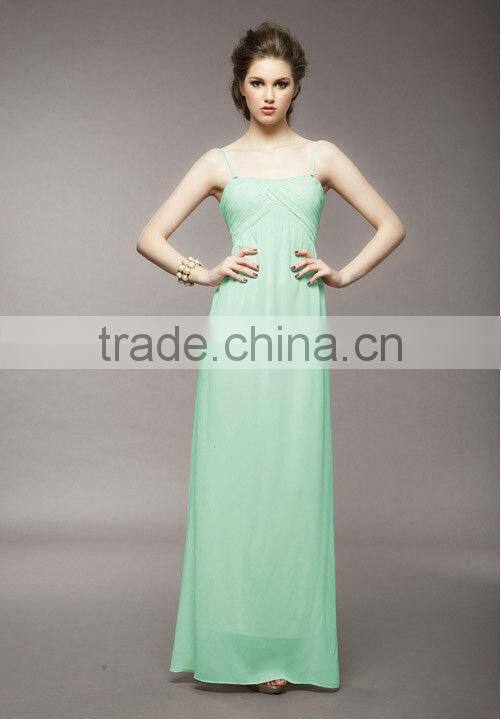 2013 Latest Spaghetti Strap Long Maxi Dress