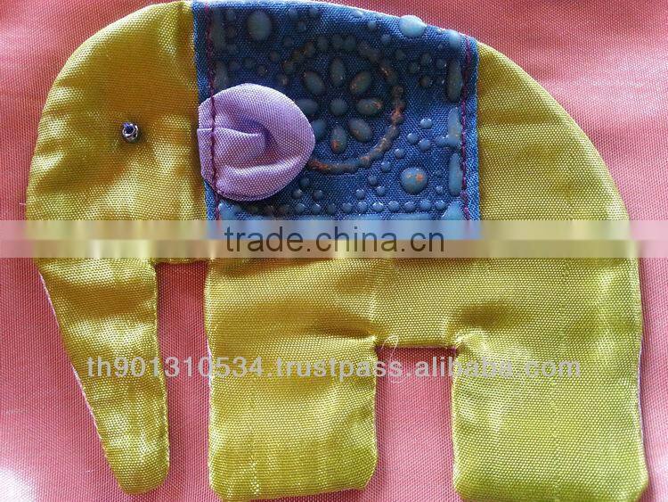 Thai Silk Embroidered wallet bag