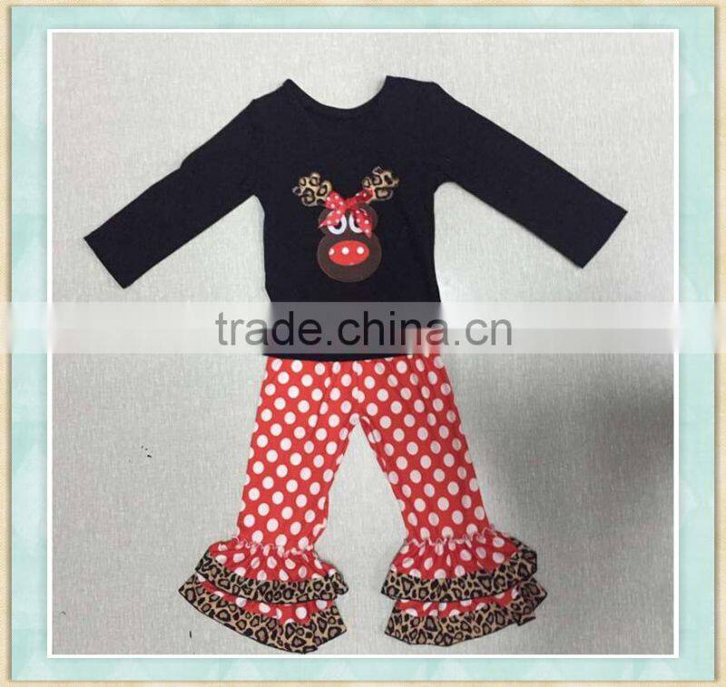 Beautiful sets for girls Christmas fashion pattern new design pattern new design cheap pajamas set