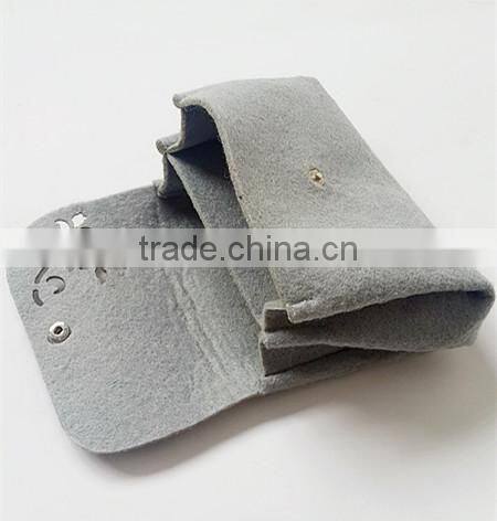 factory sale 3mm felt wallet gray color holiday felt bag