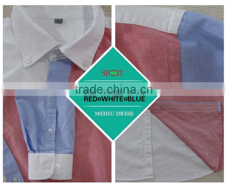 2017 slim fit flannel new model shirts for men with button down collar