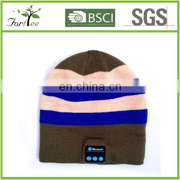cheap winter bluetooth beanie hat with headphone