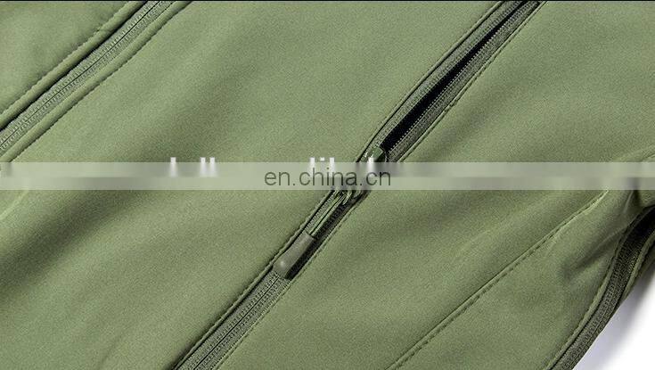 Custom design military hooded softshell jacket for men