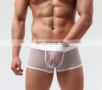 High quality Men's Sexy Lingerie Sexy Appeal Underwear Boxers Lace Transparent Underwear Sexy Panties