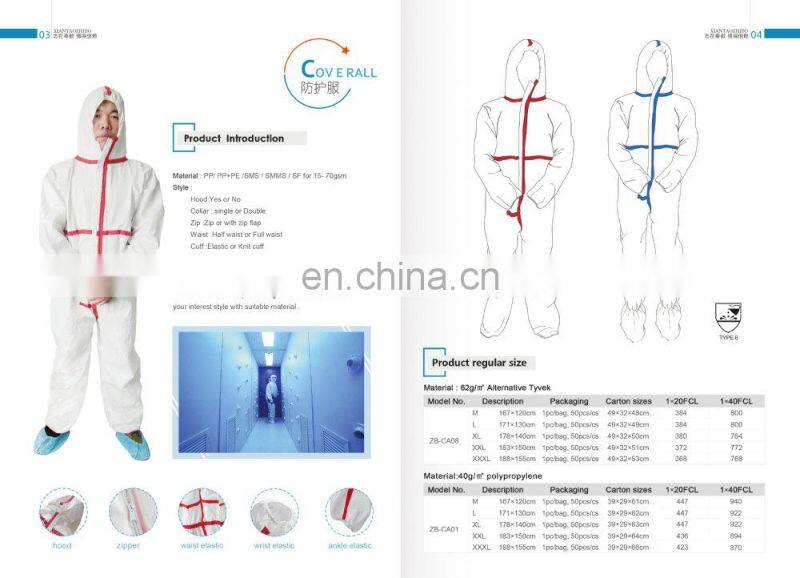 Disposable cleanroom coverall in unisex