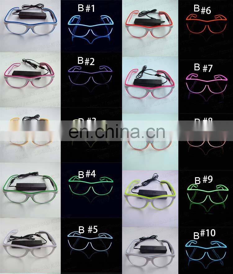Party el equalizer glasses light up glowing shutter party el wire Glasses