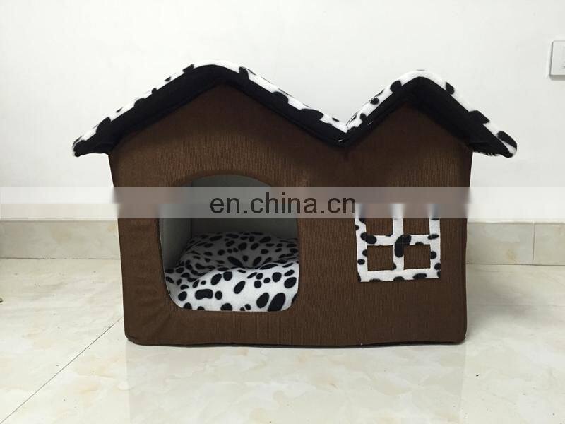 Brown coffee Protable Pet Cat Dog Bed Mat Nest for Small Alimals