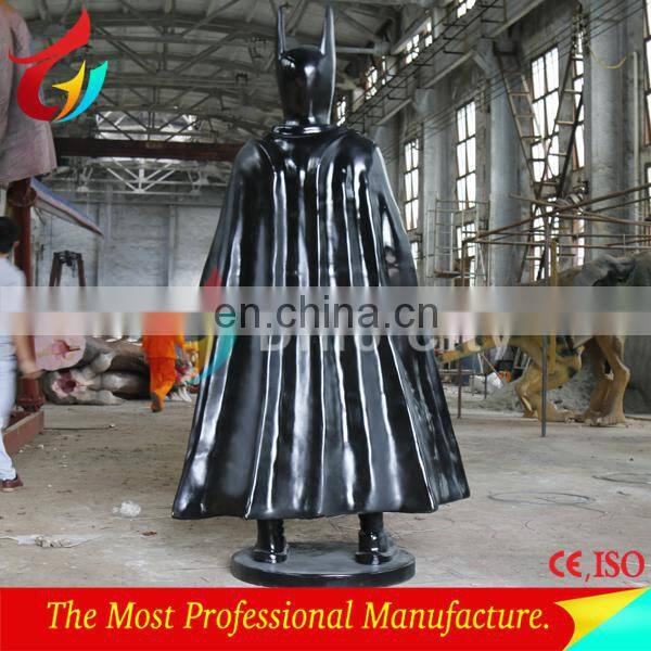 Park Decoration Life Size Movie Batman Fiberglass Superhero Sculpture