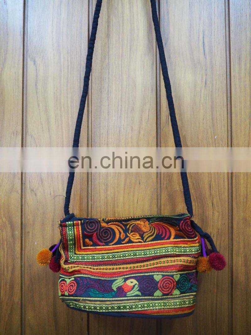 Bags Assorted with Pom pom Thai Hand Made.