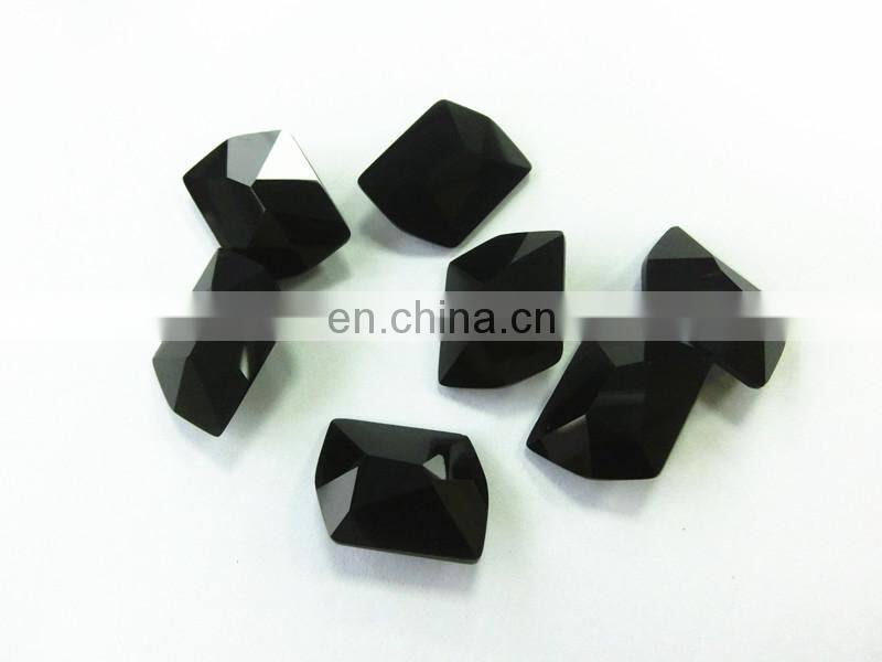 Jet Crystal Fancy Stone Without Claw