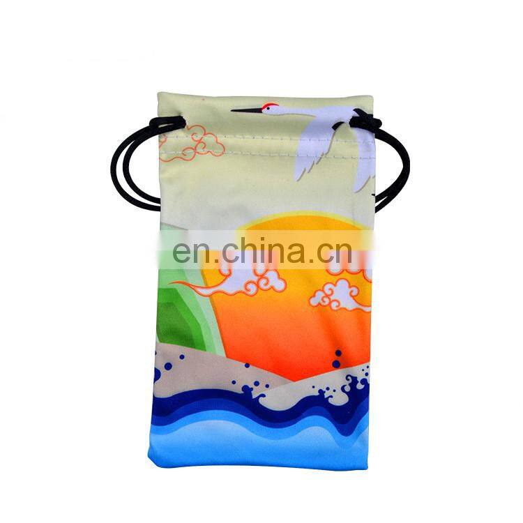 alibaba online microfiber custom brand accessory pouch