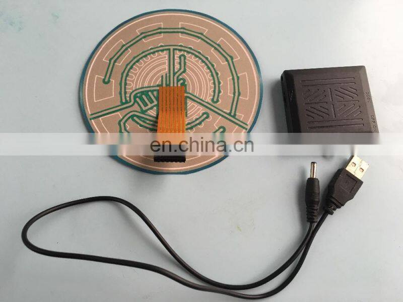 t-shirt EL panel with wireless lithium USB rechargeable inverter sound active