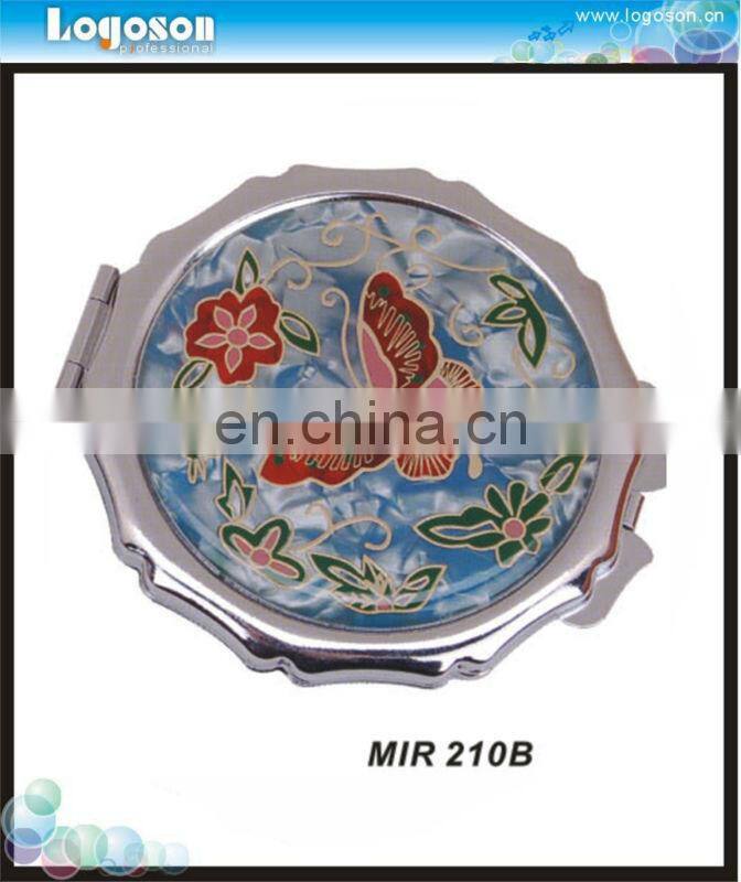 Personalized antique butterfly souvenir pocket mirror