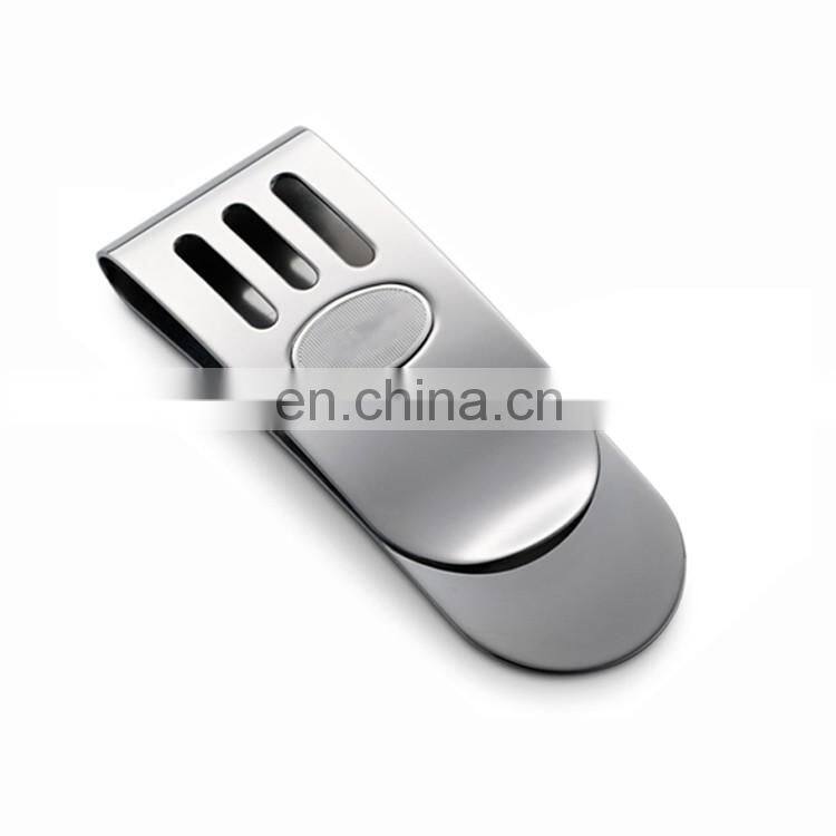 Wholesale gold metal money clip plastic money clip