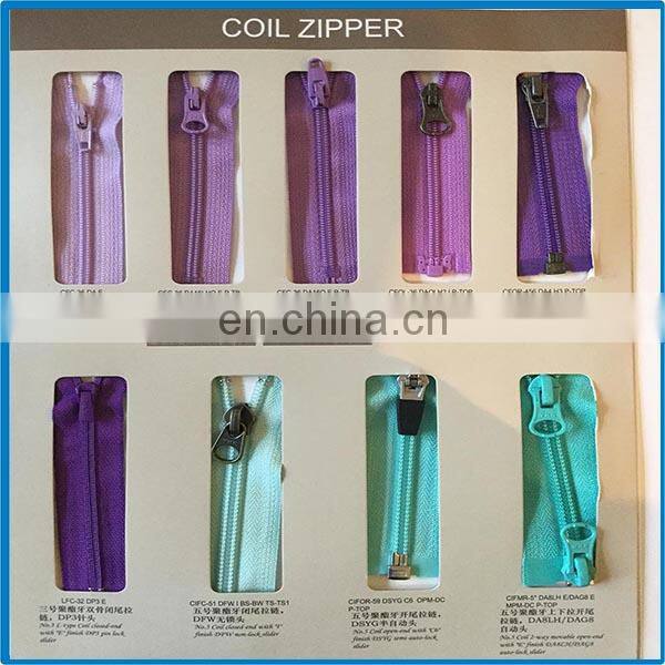 Hot sale teeth open-end colorful metal zippers custom fashion zipper for clothes accessories