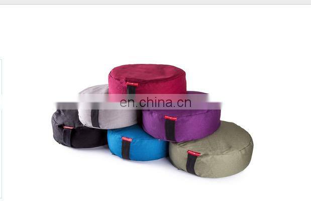 Custom different color Cotton with buckwheat hull filling Meditation Cushion