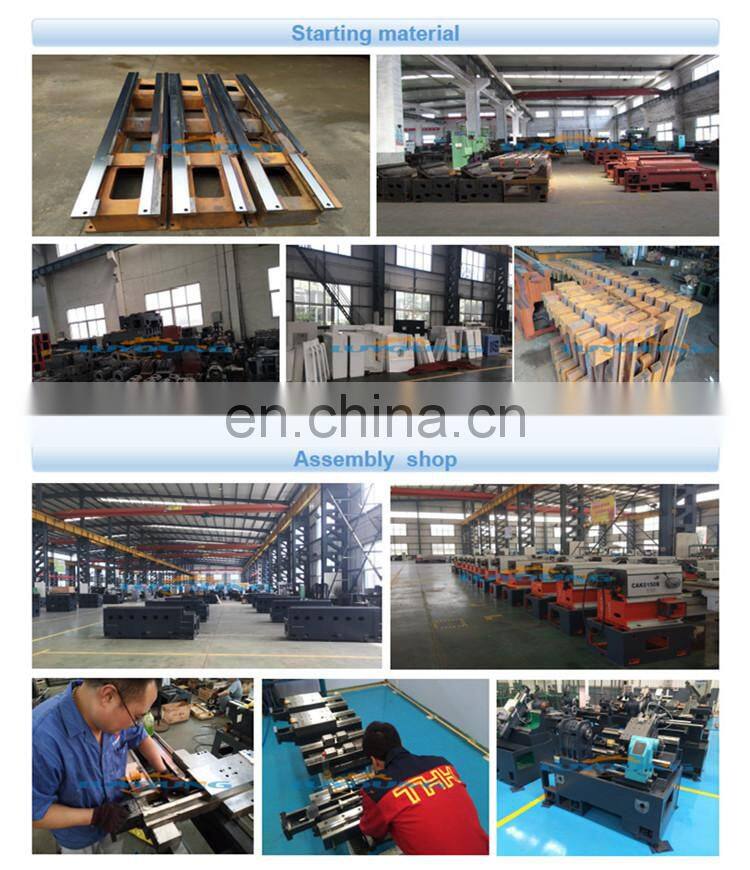 CK6180 Heavy duty horizontal flat bed type cnc lathe machine from china with servo motor