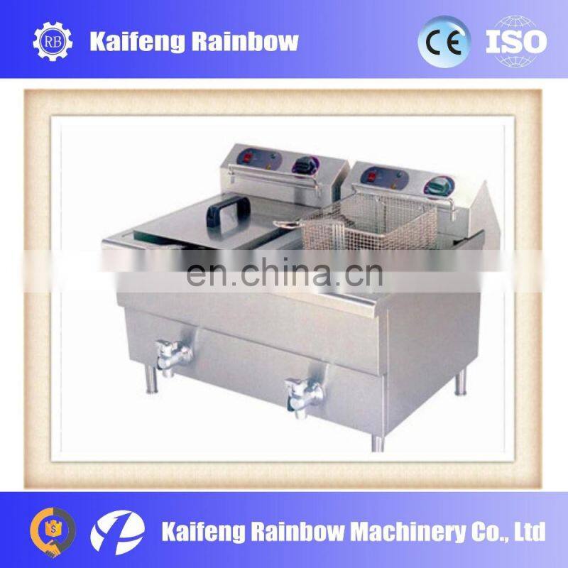 Industrial Made in China 2 tank potato chip frying machine chicken fryer for restaurant