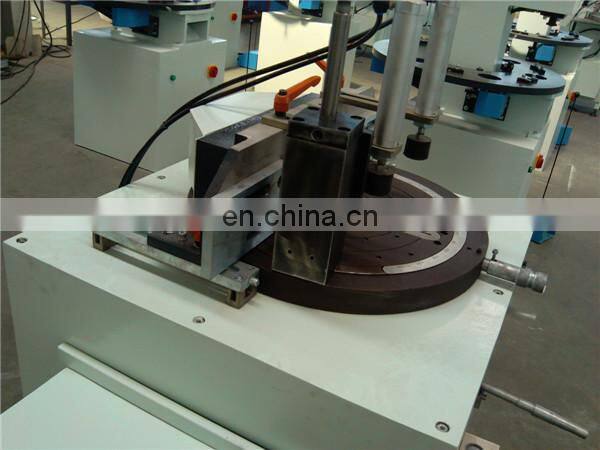 Single head cutting saw for aluminum and PVC window making
