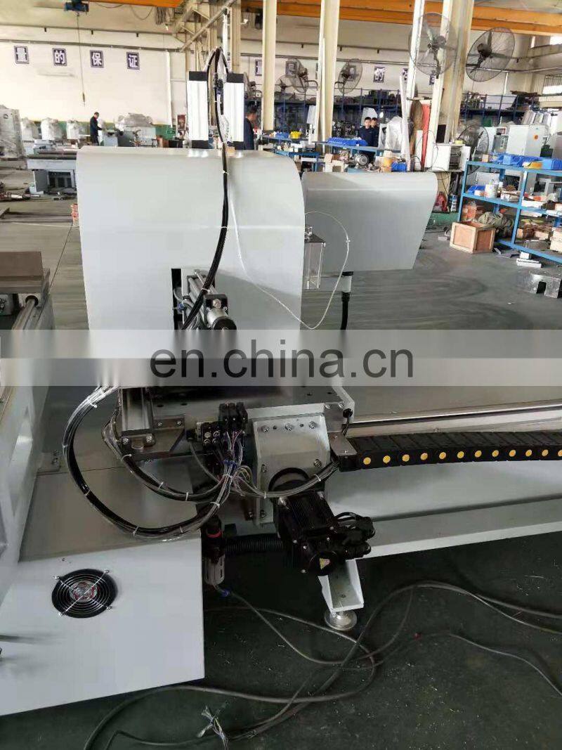 CNC Bow Double-head Cutting Machine for aluminum revolution door industry