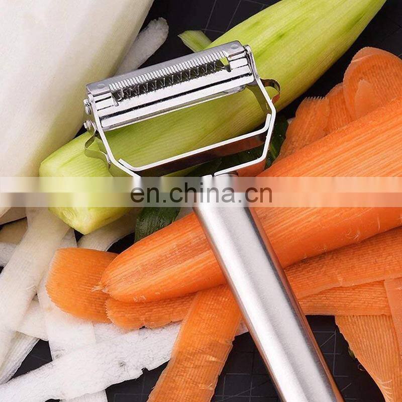 Hot Selling Multifunctional Stainless Steel Planing Grater Vegetable Cutter Fruit Melon Planer Kitchen Peeler