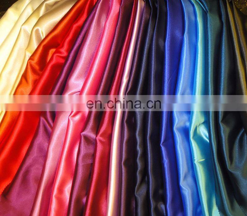 cheap polyester satin fabric / wholesale textile material2017
