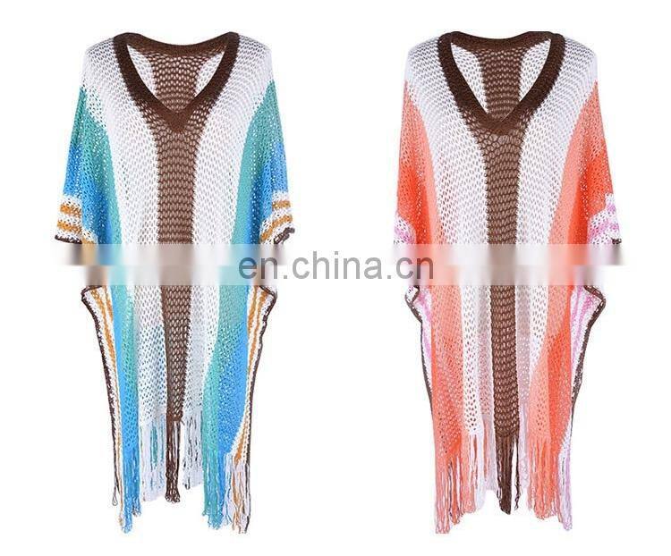 Oversize Crochet Beach Dress Cover up Sarong Kaftan Beach Tunic Plage Bathing suit cover ups Pareo Beach Bikini Cover up