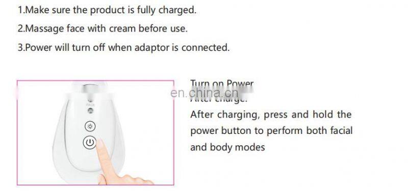 Ready to ship mini Skin clinic Lifting Face Iron Microcurrent Wrinkles beauty Device with fast delivery