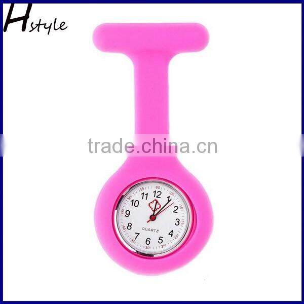 2016 New Product Silicone Rubber Nurse Watch Nurse FOB Watch Black WP019