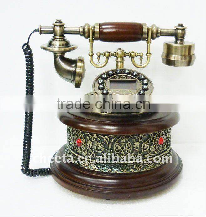 Vintage Wooden Telephone,Old Fashion Phone