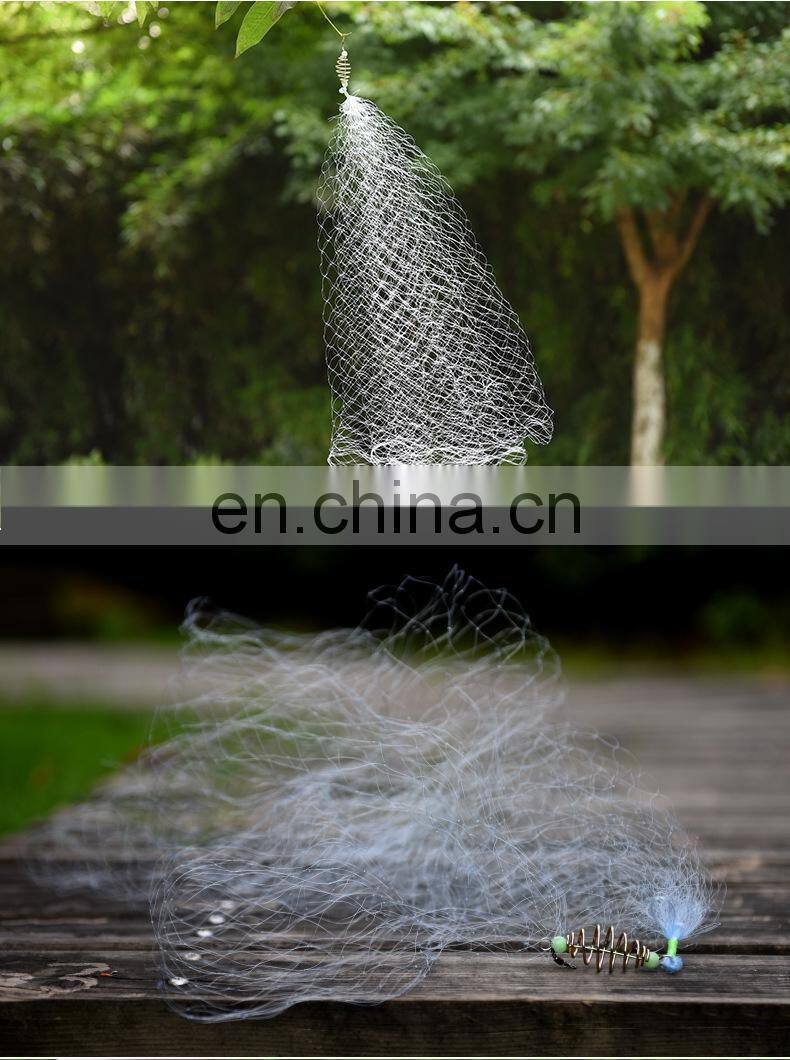 Beads Copper Spring Shoal Fishing Net with Ball Bearing Solid Ring Connector Freshwater Tool