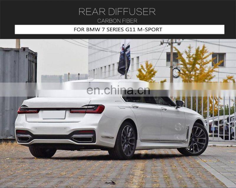 Carbon Fiber Facelift New 7 Series G11 Rear Diffuser Lips for BMW G12 740i 750i M Sport Sedan 2019-2020