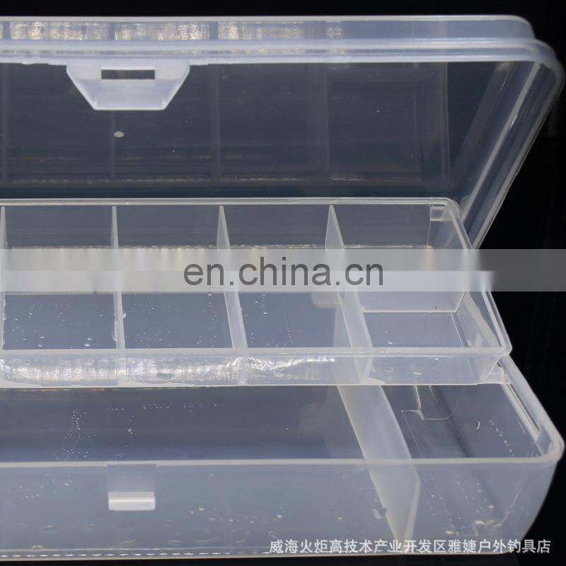 Adjustable Plastic Fishing Lure Hook Tackle Box Storage Case Portable Tackle Multifunctional Organizer two -double Fishing Boxes