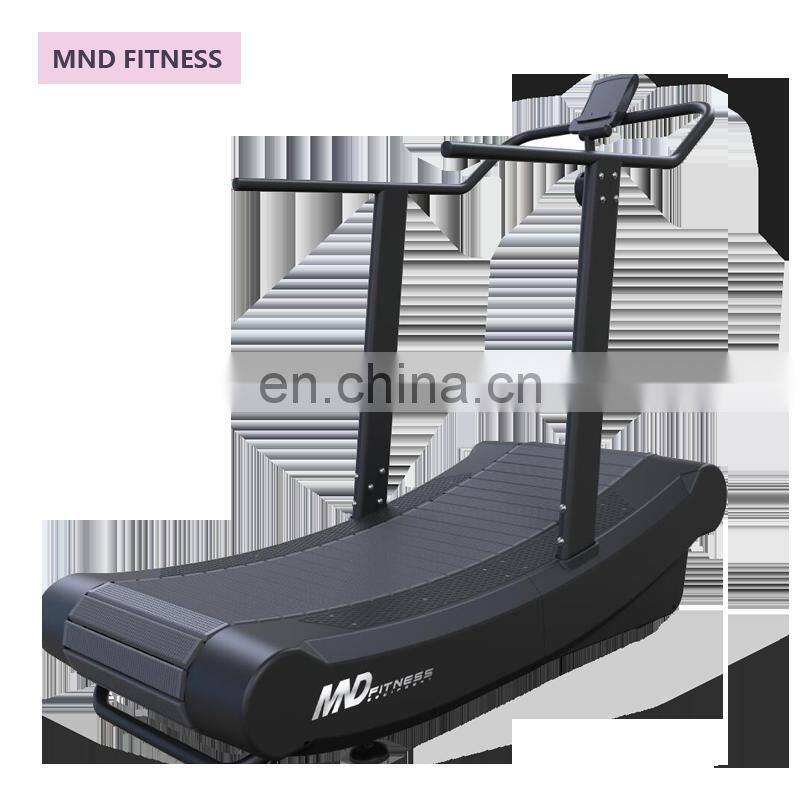 Manufacturer Shandong Commercial Gym Equipment Curve Treadmill MND FITNESS Self Powered Treadmill Club