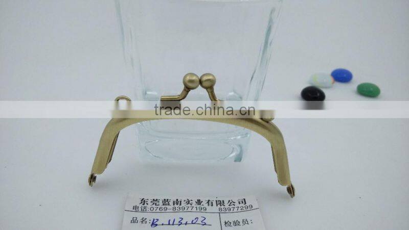 wholesale bronze 10*4.5cm Metal Frame for for clutch bag purse handbags made in China