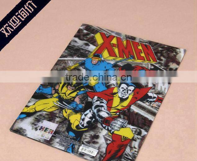 hot sale PP eco-friendly material lenticular 3D file folder
