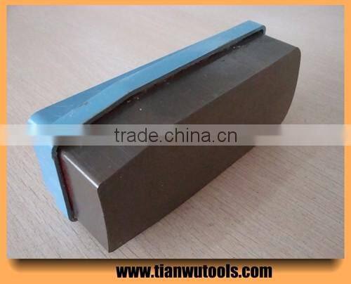 Triangle abrasive diamond resin fickert for grinding granite slab