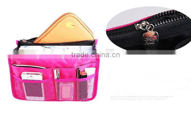 multi-pocket nylon cosmetic bag women toiletry bag