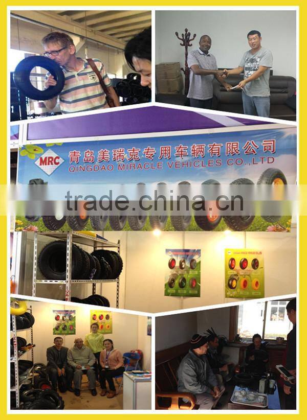 Cheap Wholesale Two Wheels Wagon Wheel Small Rubber Wheelbarrow Wheel 4.10 / 3.50-4